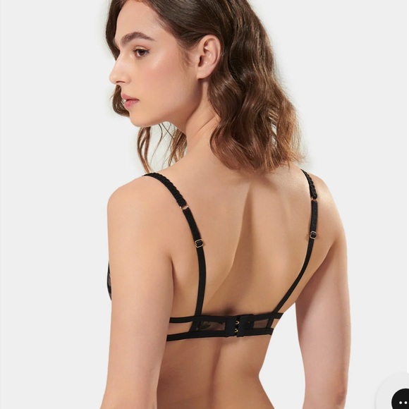 Bluebella Women's Cassandra Bra Black - 34DD Lace Lingerie Strappy Valentines - Picture 5 of 16